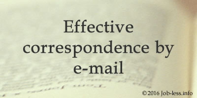 10 tips of effective correspondence by e-mail